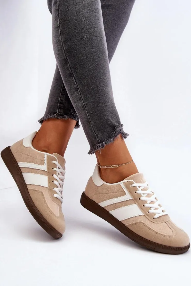 Boto Buty Sportowe Na Platformie|Sneakersy Damskie*Damskie Niskie Sneakersy Buty Sportowe Beżowe Eudiopis