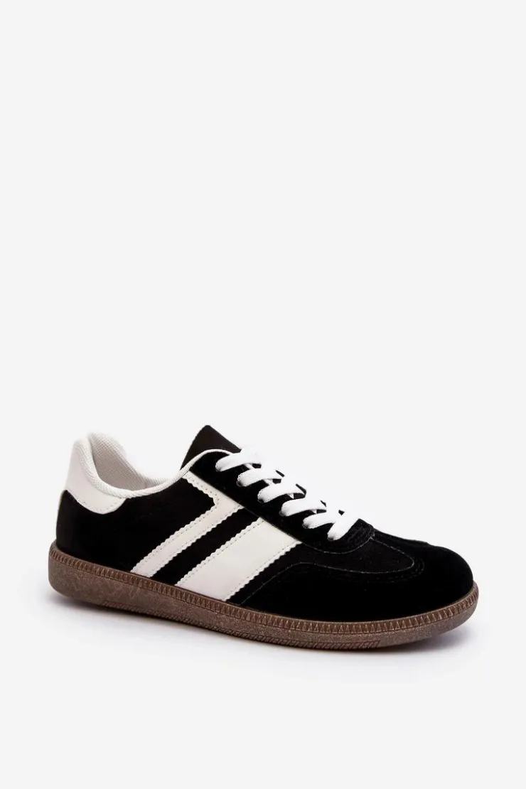 Clearance Boto Damskie Niskie Sneakersy Buty Sportowe Czarne Eudiopis