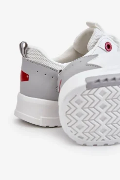 Sale Cross Jeans Damskie Niskie Sneakersy LL2R4011C Białe Biały