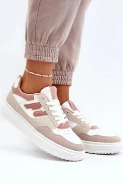 Boto Buty Sportowe Na Platformie|Sneakersy Damskie*Damskie Niskie Sneakersy Beżowe Regines Beżowy