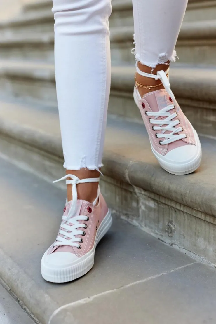 Hot Big Star Shoes Damskie Niskie Trampki BIG STAR JJ274385 Różowe