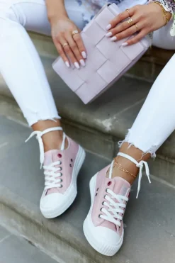 Hot Big Star Shoes Damskie Niskie Trampki BIG STAR JJ274385 Różowe