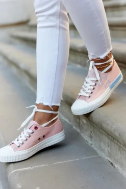 Hot Big Star Shoes Damskie Niskie Trampki BIG STAR JJ274385 Różowe