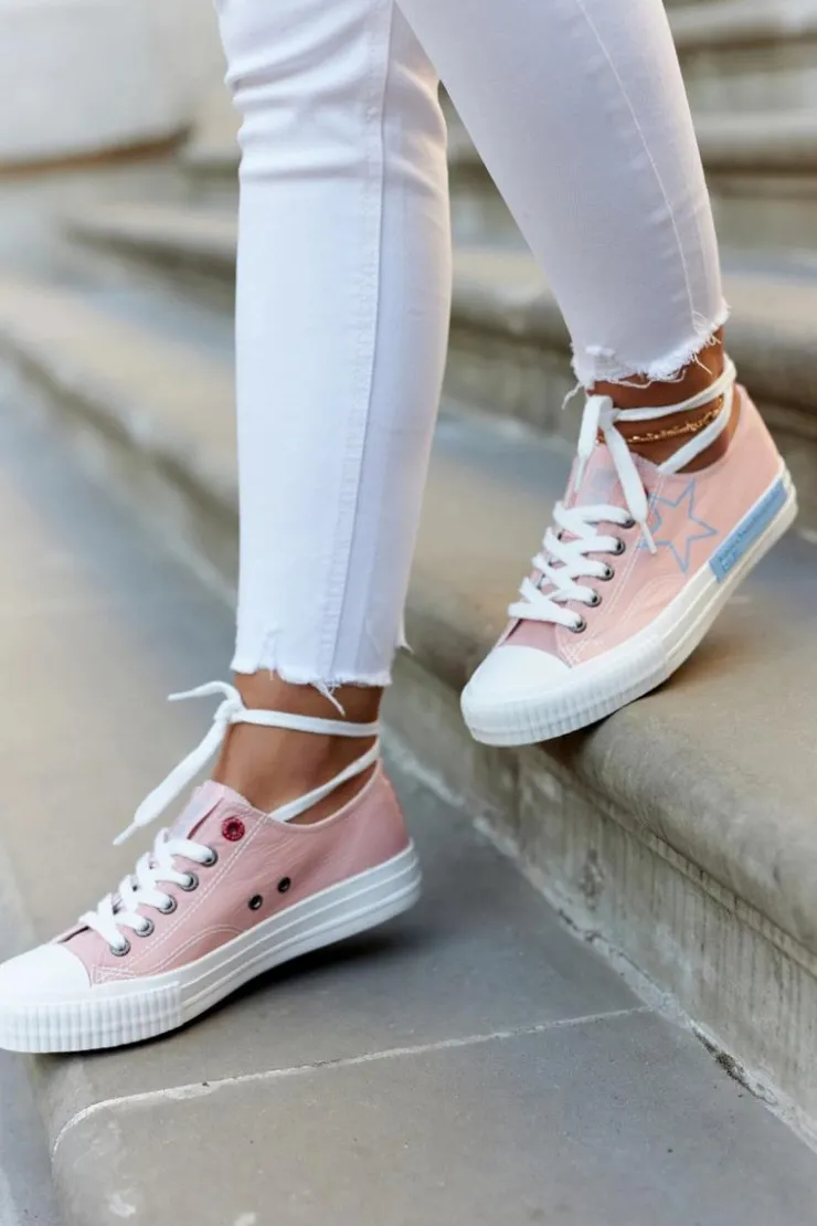 Hot Big Star Shoes Damskie Niskie Trampki BIG STAR JJ274385 Różowe