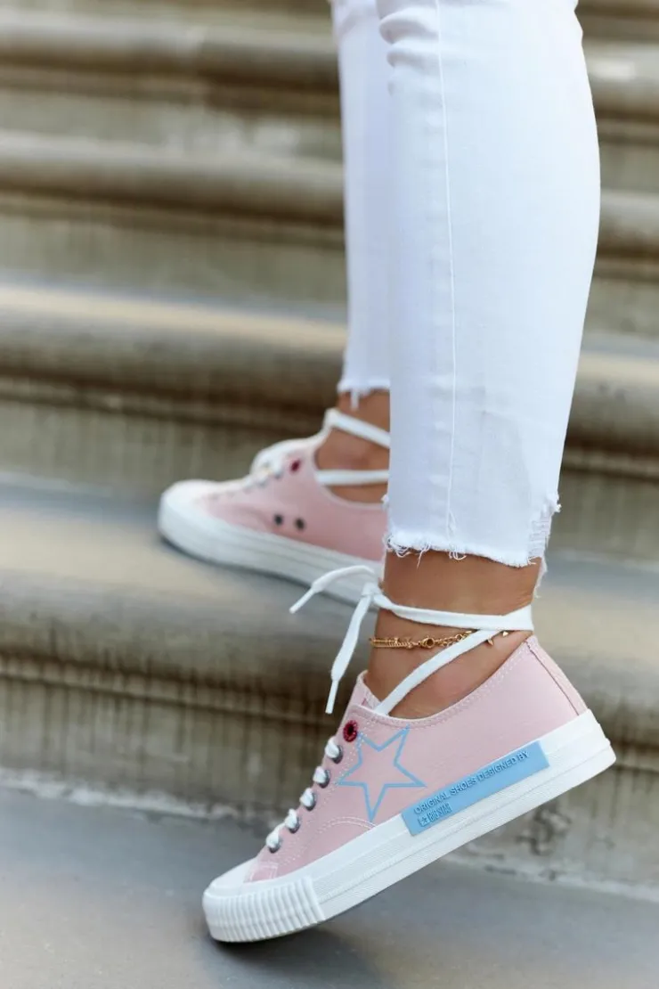 Hot Big Star Shoes Damskie Niskie Trampki BIG STAR JJ274385 Różowe