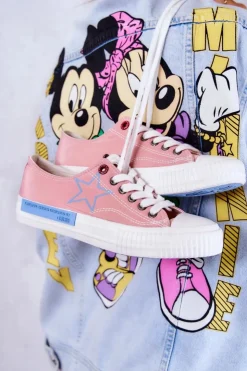 Hot Big Star Shoes Damskie Niskie Trampki BIG STAR JJ274385 Różowe