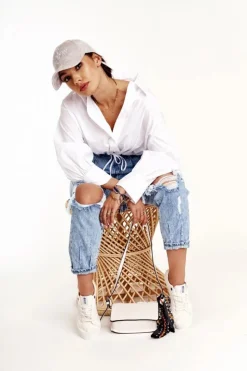 Big Star Shoes Trampki Damskie Big Star|Trampki Damskie Niskie*Damskie Niskie Trampki Big Star DD274451 Białe