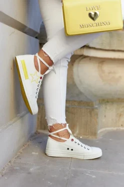 Damskie Big Star Shoes Damskie Niskie Trampki BIG STAR JJ274384 Białe