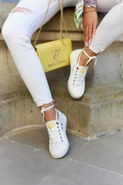 Damskie Big Star Shoes Damskie Niskie Trampki BIG STAR JJ274384 Białe