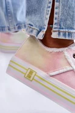 Online Big Star Shoes Damskie Niskie Trampki Big Star LL274174 Multikolor