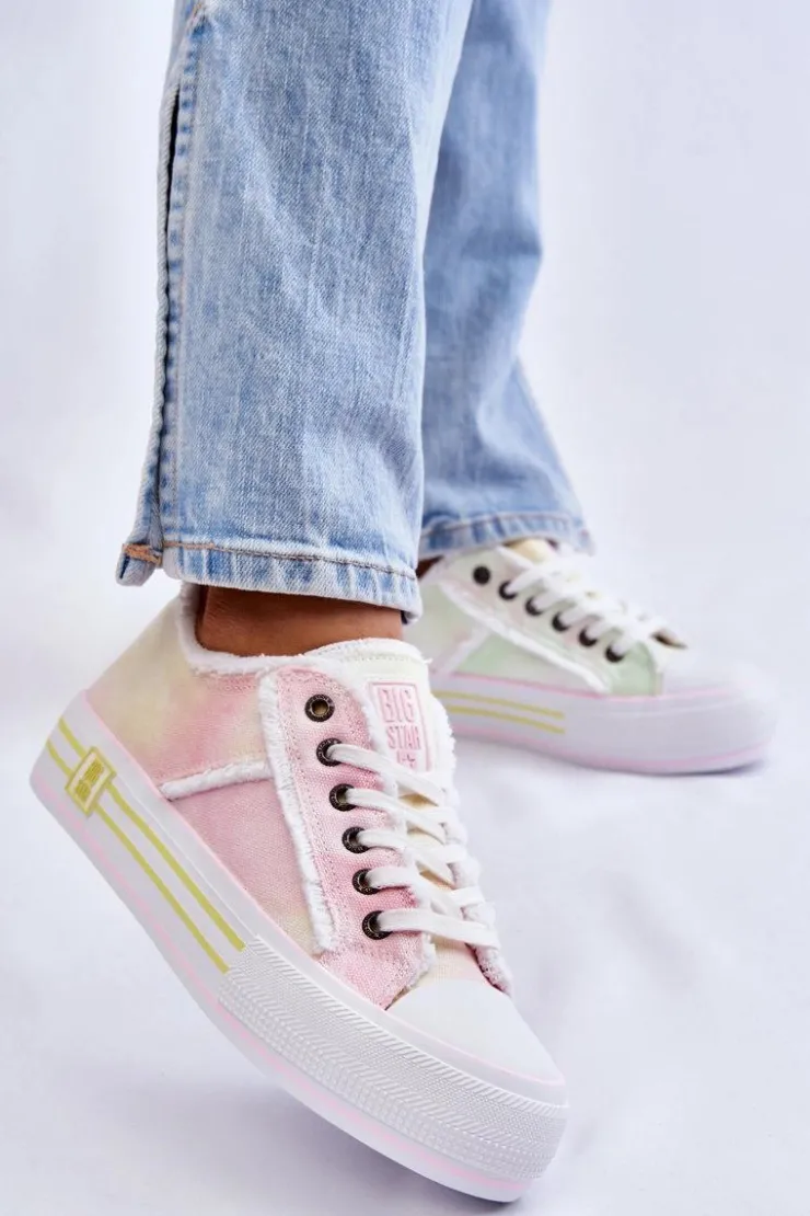 Online Big Star Shoes Damskie Niskie Trampki Big Star LL274174 Multikolor