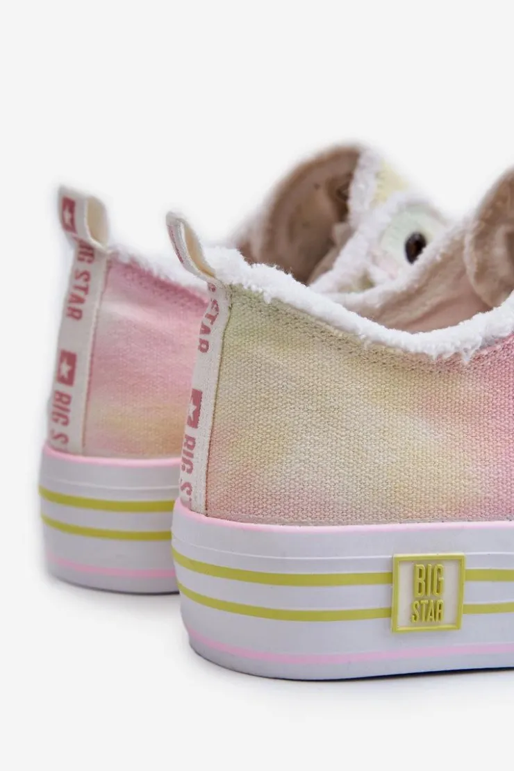 Online Big Star Shoes Damskie Niskie Trampki Big Star LL274174 Multikolor