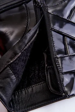 Boto Czarne Botki|Botki Zimowe Damskie*Damskie Ocieplane Botki Na Płaskim Obcasie Z Suwakiem Czarne Joshie