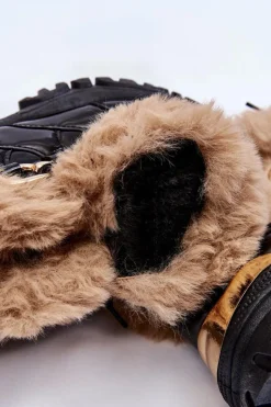 Boto Sneakersy Damskie|Botki Sznurowane*Damskie Ocieplane Buty Sportowe Sznurowane Czarne Kerberos