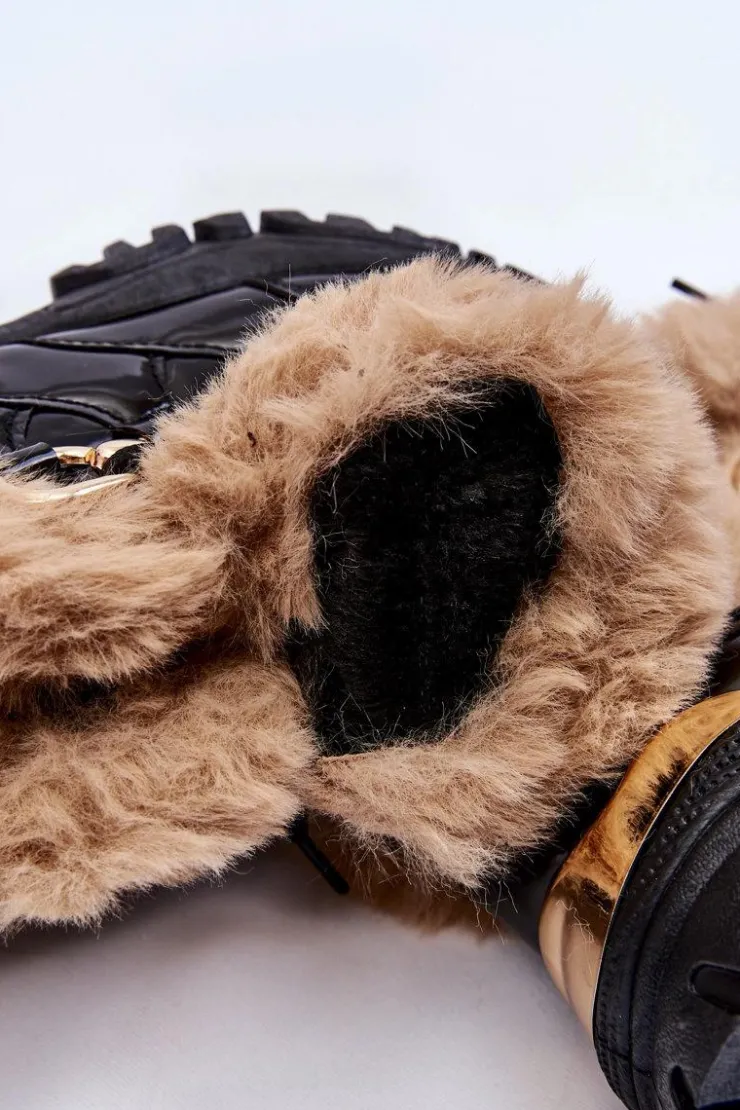 Boto Sneakersy Damskie|Botki Sznurowane*Damskie Ocieplane Buty Sportowe Sznurowane Czarne Kerberos