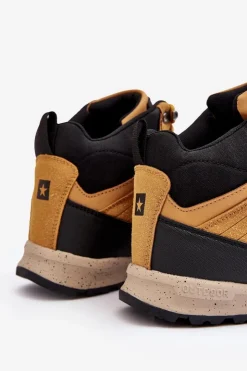 Big Star Shoes Trekkingowe Damskie|Damskie Trapery*Damskie Ocieplane Buty Trekkingowe Camel Big Star MM274479 Brązowy