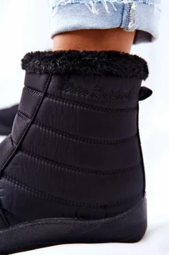 New Evento Damskie Ocieplane Śniegowce Czarne Mezyss Czarny