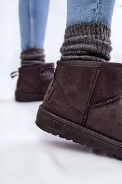 Big Star Shoes Śniegowce Damskie*Damskie Ocieplane Śniegowce Big Star KK274291 Szare