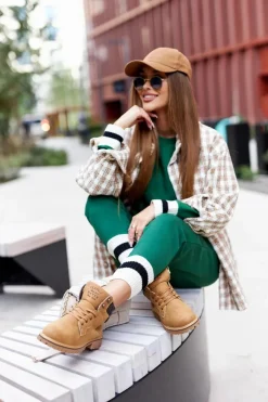 Discount Boto Damskie Ocieplane Trapery Na Suwak Camel Lenox