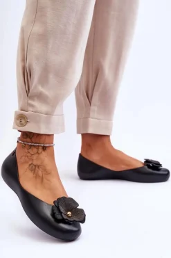 Hot ZAXY Damskie Pachnące Baleriny LL285001 Czarne