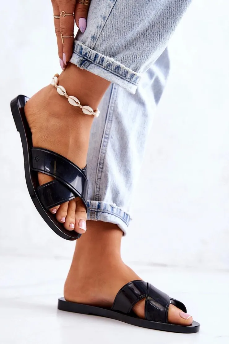 Best ZAXY Damskie Pachnące Klapki JJ285077 Czarne