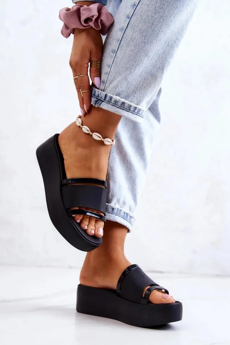 Damskie ZAXY Damskie Pachnące Klapki HH285197 Czarne