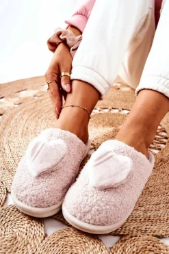 Damskie Boto Damskie Papcie Beżowe Heartbeat