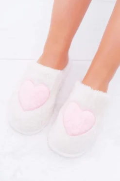 Damskie Boto Damskie Papcie Serca Beżowe