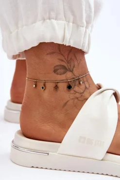 Damskie Big Star Shoes Damskie Płaskie Klapki Big Star LL274A121 Białe