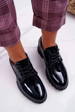 Boto Półbuty Lakierowane*Damskie Półbuty Lakierowane Czarne So What