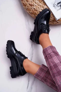 Boto Półbuty Lakierowane*Damskie Półbuty Lakierowane Czarne So What