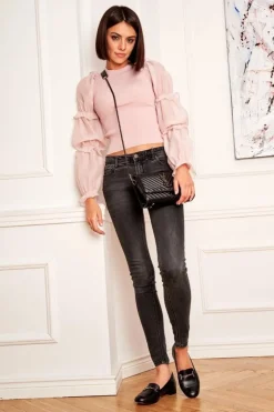 Laura Messi Półbuty Skórzane|Mokasyny Damskie Skórzane*Damskie Półbuty Czarne 2121 Czarny