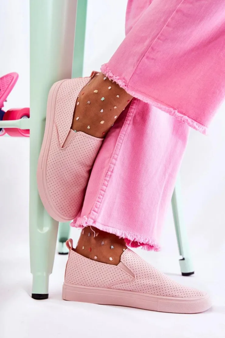 Clearance Boto Damskie Półbuty Wsuwane Różowe Viviana