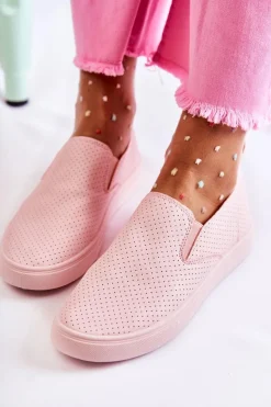 Clearance Boto Damskie Półbuty Wsuwane Różowe Viviana