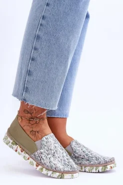 Best Maciejka Damskie Półbuty Wsuwane Skórzane 03512-51 Zielone