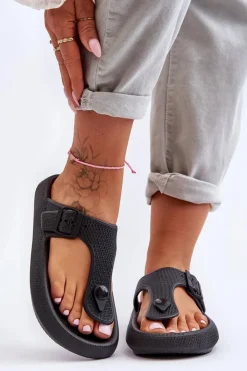 Boto Damskie Piankowe Japonki Czarne Apolla