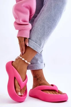 Damskie Boto Damskie Piankowe Klapki Japonki Różowe Roux