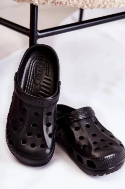 Boto Klapki Damskie Klasyczne*Damskie Piankowe Klapki Kroksy EVA Czarne