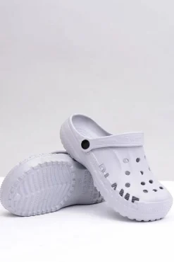 Boto Klapki Damskie Klasyczne*Damskie Piankowe Klapki Kroksy EVA Szare