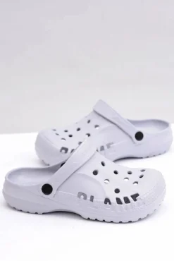 Boto Klapki Damskie Klasyczne*Damskie Piankowe Klapki Kroksy EVA Szare