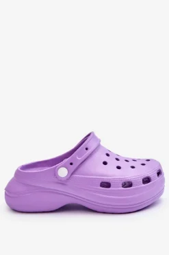 Boto Klapki Basenowe|Klapki Damskie Klasyczne*Damskie Piankowe Klapki Kroksy Fioletowe Coline