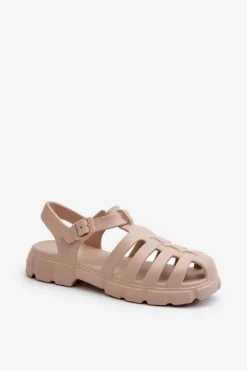 Damskie Boto Damskie Piankowe Sandały Rzymianki Beżowe Gasaria