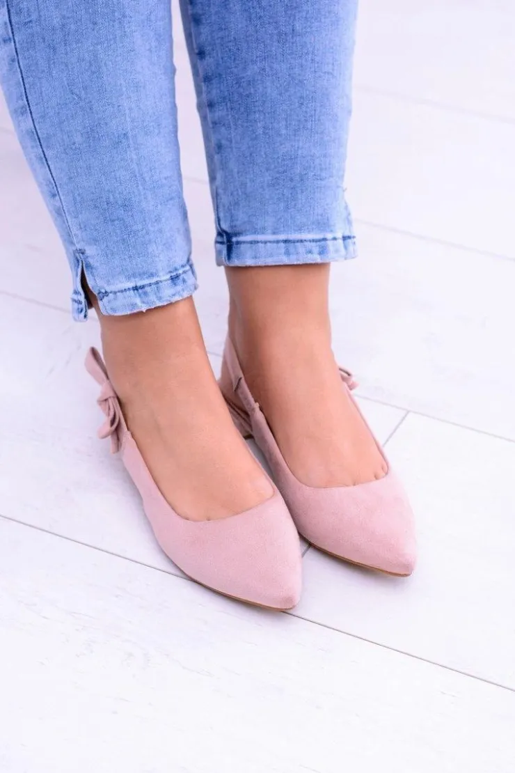 New Boto Damskie Różowe Baleriny w Szpic Howla