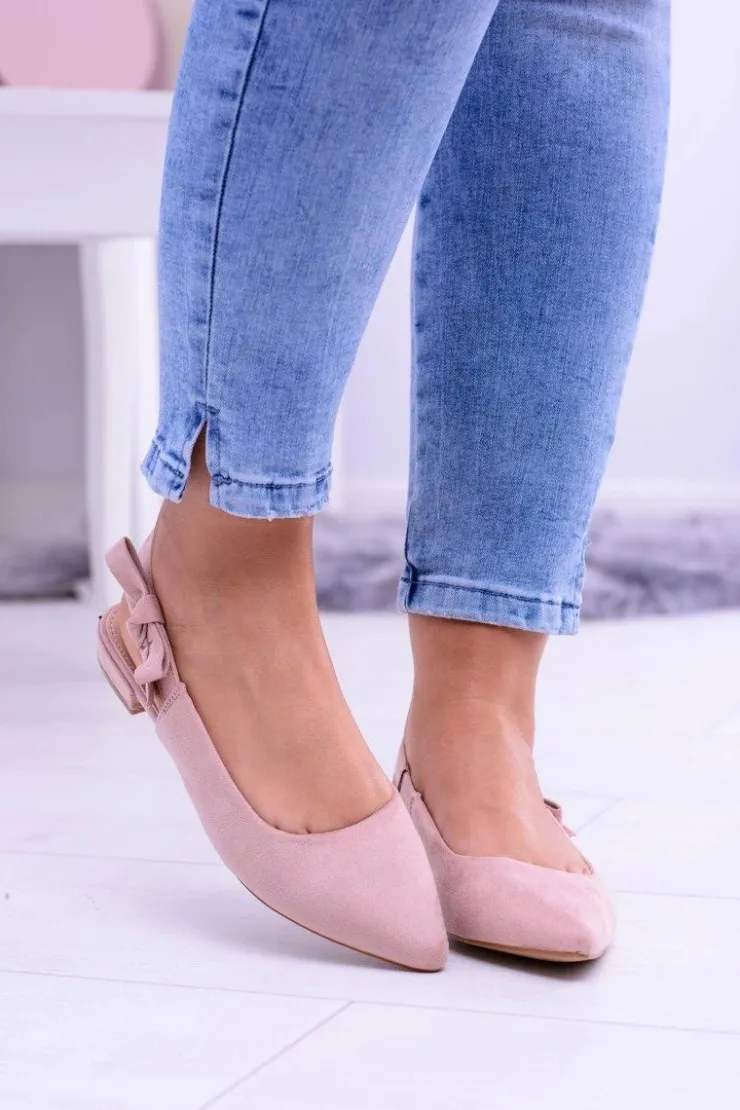 New Boto Damskie Różowe Baleriny w Szpic Howla
