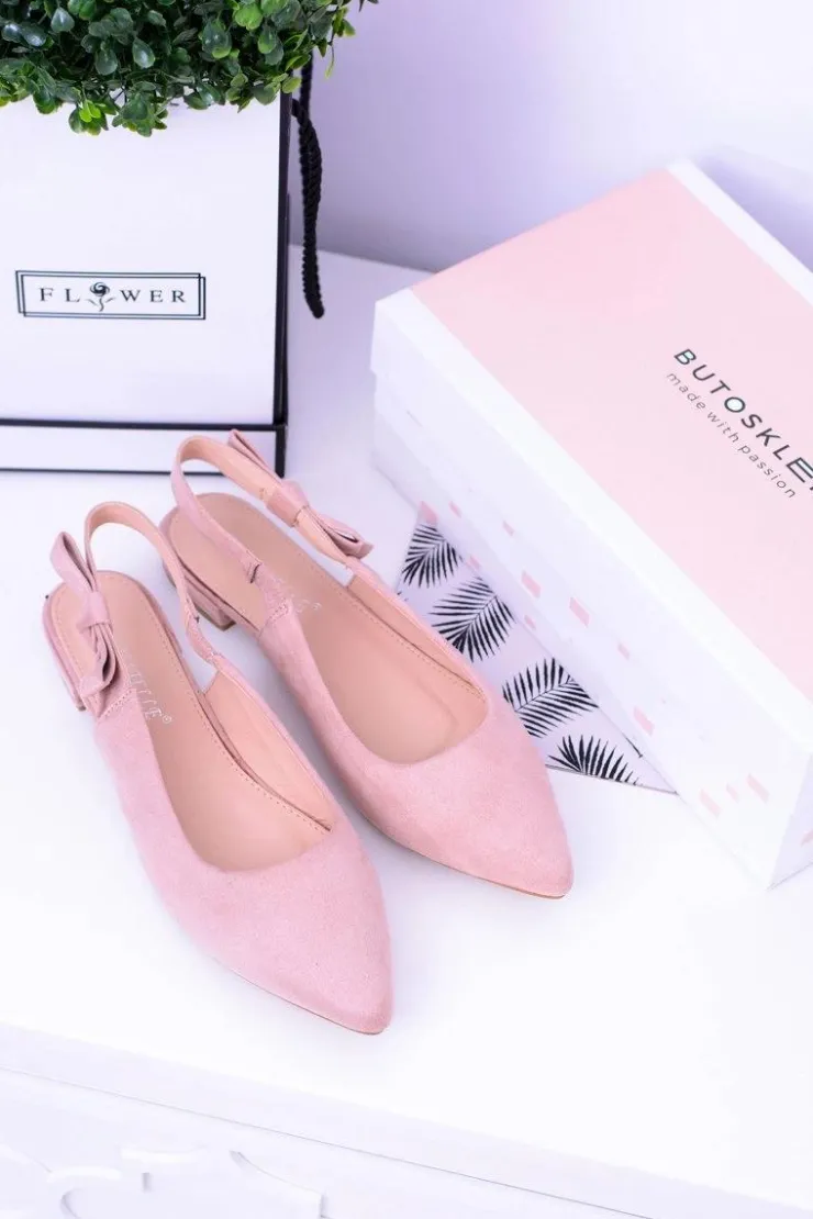New Boto Damskie Różowe Baleriny w Szpic Howla
