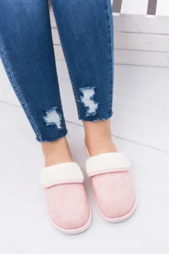 Sale Boto Damskie Różowe Domowe Klapki Papcie Sleepy