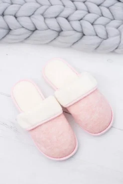 Sale Boto Damskie Różowe Domowe Klapki Papcie Sleepy