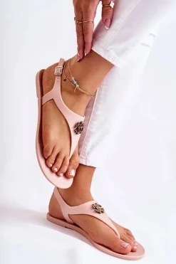 Clearance Boto Damskie Sandałki Beżowe Sonner