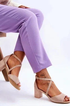 Damskie Buty damskie Vinceza Damskie Sandałki Na Niskim Obcasie Beżowe Quinn