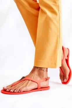 Damskie Boto Damskie Sandałki Neonowy Pomarańczowy Storm